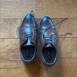 Stacy Adams boys Dark Brown Lace-Up Dress Oxfords